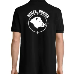 Polo noir logo 1*Keiler Hunter