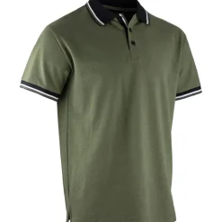 Polo manche courtes Lewis élégant coton polyester vert S à 3XL*LMA Discount