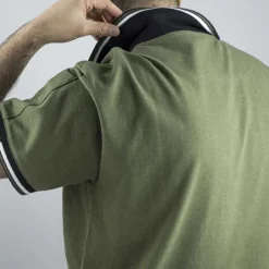 Polo manche courtes Lewis élégant coton polyester vert S à 3XL*LMA Discount