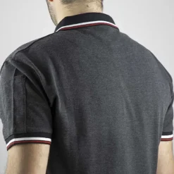 Polo manches courtes LORD coton polyester gris chiné S au 3XL*LMA Hot