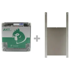 Portier à capteur de lumière + trappe oie 33x50cm* New