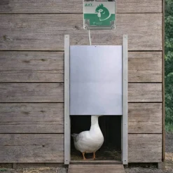 Portier à capteur de lumière + trappe oie 33x50cm* New