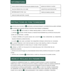 Portier automatique solaire télécommande et application Smartphone* Outlet