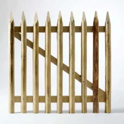 Portillon en Châtaignier Chambert 1x1m - Ganivelle Naturelle* Best