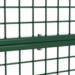 Portillon grillagé 1x1m maille 50mm vert avec serrure et poignées* New