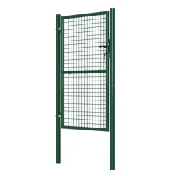 Portillon grillagé 1x1,5m maille 50mm vert avec serrure* Best