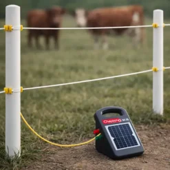 Poste électrificateur solaire SC25 tension 6200 v accu intégré*Chapron-Lemenager Online