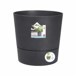 Pot de jardin Ø43xH43cm gris anthracite ® en plastique recyclé*Elho Clearance