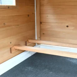 Poulailler bois 3 poules Confort toit plastique 112 x 77 x 92 cm*Ducatillon New