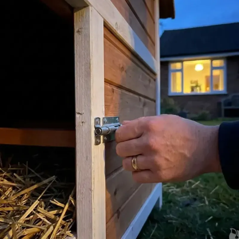 Poulailler bois 3 poules Confort toit plastique 112 x 77 x 92 cm*Ducatillon New