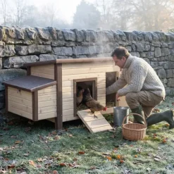 Poulailler chauffant et isolé avec thermostat 3 à 4 poules* Online