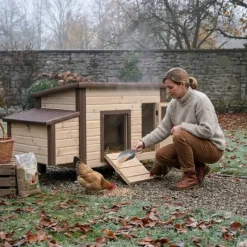 Poulailler chauffant et isolé avec thermostat 3 à 4 poules* Online