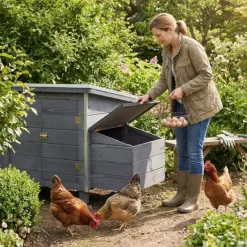 Poulailler Managua Stone bois et aluminium* Outlet