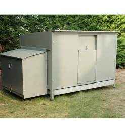 Poulailler métal galvanisé Vert 100 X 70 X 40 cm 2 à 4 poules* Online