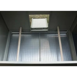 Poulailler métal galvanisé Vert 100 X 70 X 40 cm 2 à 4 poules* Online