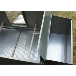 Poulailler métal galvanisé Vert 100 X 70 X 40 cm 2 à 4 poules* Online