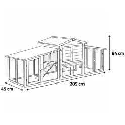 Poulailler Villa Cocotte en Pin Traité - Jusqu'à 4 Poules* Online