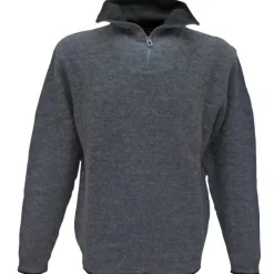 Pull camionneur Carmel gris 70% acrylique 30% laine* Clearance