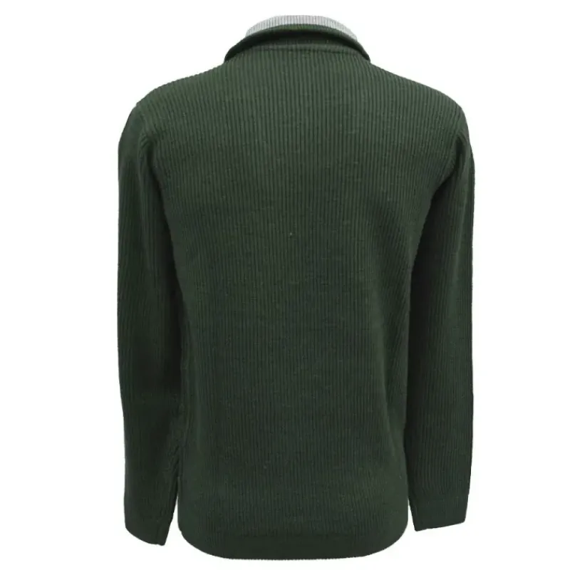 Pull col camionneur kaki Lorry taille S à 3XL* Outlet