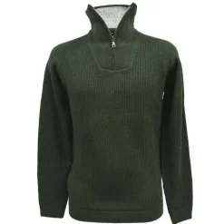 Pull col camionneur kaki Lorry taille S à 3XL* Outlet