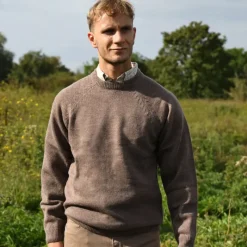 Pull Roanne col rond brun* Hot