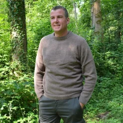 Pull Roanne col rond brun* Hot