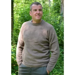 Pull Roanne col rond brun* Hot