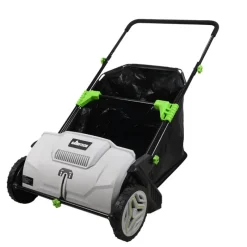 Ramasse-feuilles 3 brosses 53cm bac 100L réglage 0-40mm 112x66cm* Sale