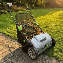 Ramasse-feuilles 3 brosses 53cm bac 100L réglage 0-40mm 112x66cm* Sale