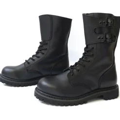 Rangers Militaires Cuir Noir - Semelle Goodyear® - Homme - DCA France* New