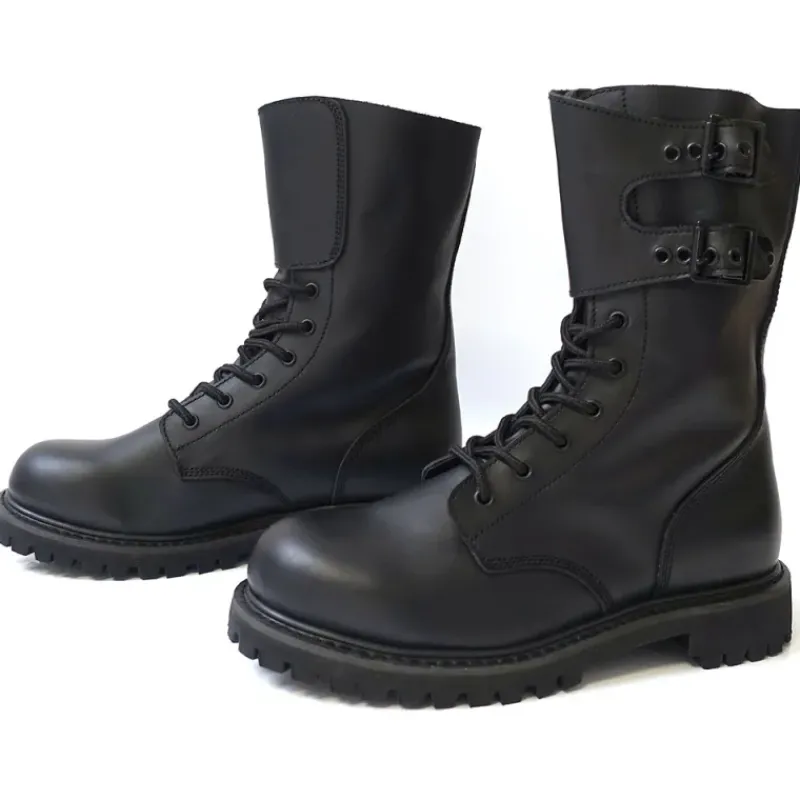 Rangers Militaires Cuir Noir - Semelle Goodyear® - Homme - DCA France* New