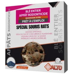 Raticide / souricide ALTO blé difénacum140g* Outlet