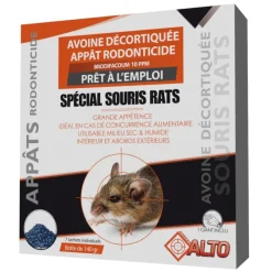 Raticide / souricide avoine 140g brodifacum* New