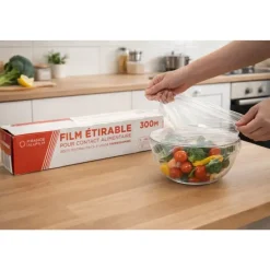 Rouleau de film étirable alimentaire 300 m x 30 cm* Discount