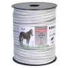 Ruban électrifié 40mm blanc liseré marron - 200m - Spécial cheval - CHAPRON LEMENAGER*Chapron-Lemenager New