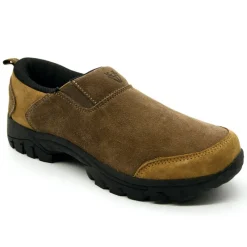 Sabots Montana cuir suédé chocolat / taupe 39 à 46*TeamWood Clearance