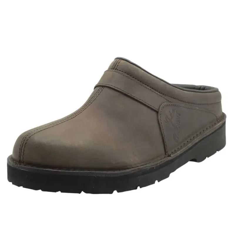 Sabots Aigual cuir pleine fleur marron 40 à 47*STAGUNT