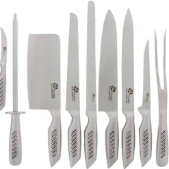 Sac coutellerie 9 pièces acier inox lame 26cm rangement nylon*Pradel Excellence New
