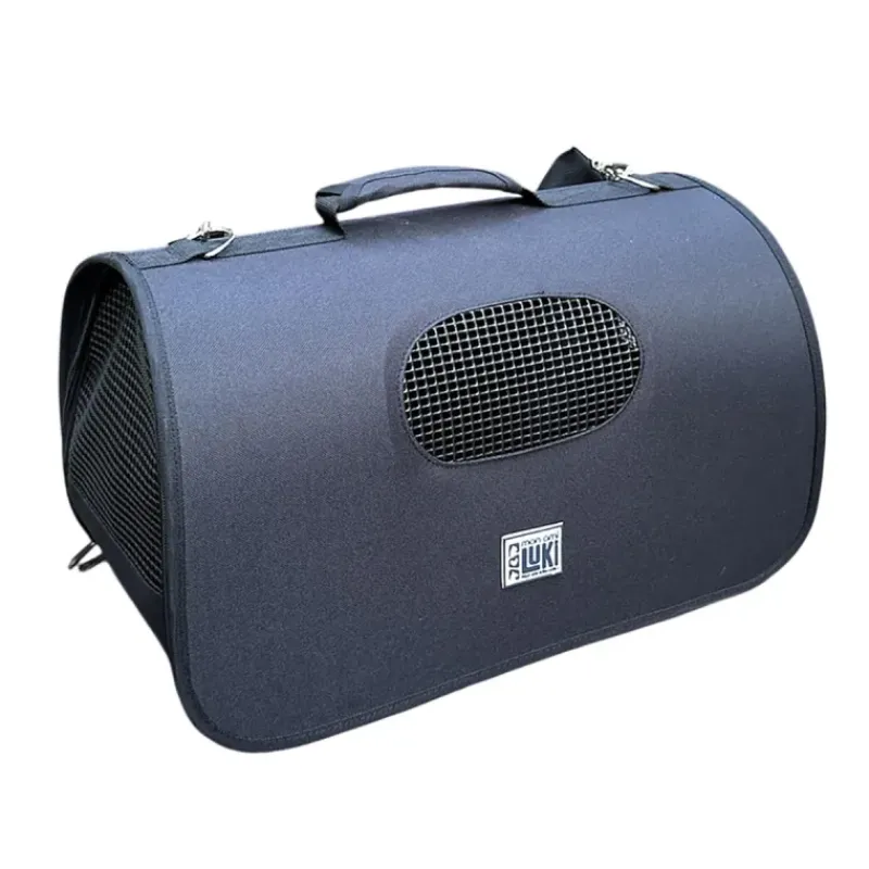 Sac de transport tunnel noir pour animaux 47x25x27cm en nylon* Discount