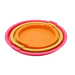 Saladiers acier inoxydable multicolores avec couvercles x3*Pradel France Best