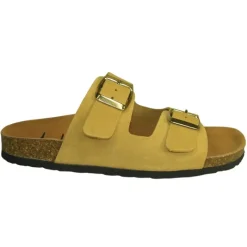 Sandales Psik en Cuir Crème pour Femme -*Ayoka Discount