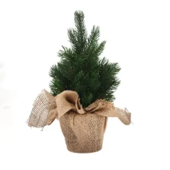 Sapin de Noël artificiel pot jute 19x19x30cm 315g 41 pointes* Online