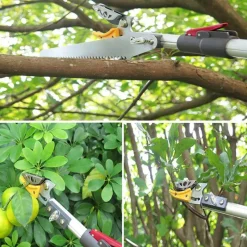 Sécateur téléscopique 2 en 1 - Coupe et scie extensible jusqu'à 4 m* Discount