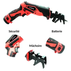 Scie sabre télescopique sans fil 12V avec rallonge 170 cm - Lames bois & métal incluses* Outlet