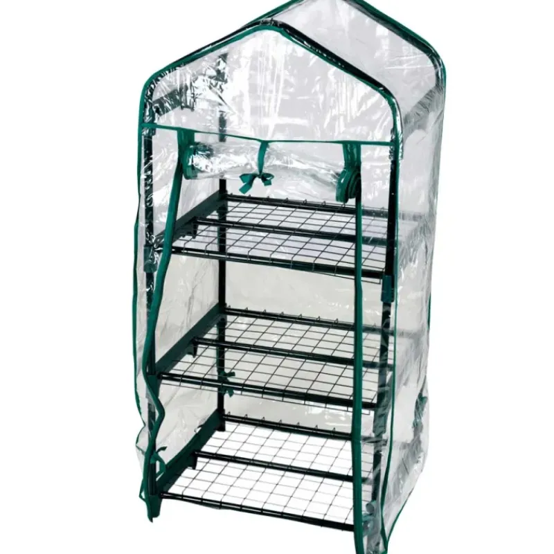 Serre 3 étagères 50x45x105cm mini-serre jardin plastique Progarden* Online