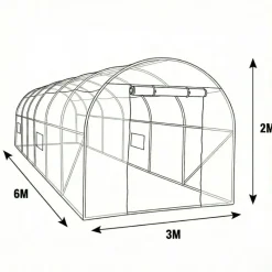 Serre de jardin 18 m² - Structure jardinage extérieur*