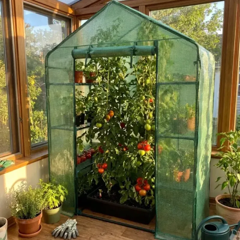 Serre de jardin avec étagères 143 x 73 x 195 cm* Outlet