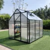 Serre de jardin en aluminium et polycarbonate 3,13 m² - 177x177x192* Hot