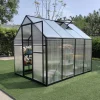 Serre de jardin en aluminium et polycarbonate 6,2 m² - 350x177x192 cm* Clearance