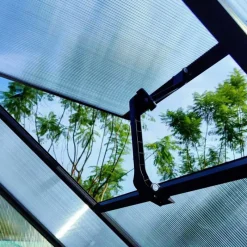 Serre de jardin en aluminium et polycarbonate 2,11 m² - 119x177x192cm -* Online